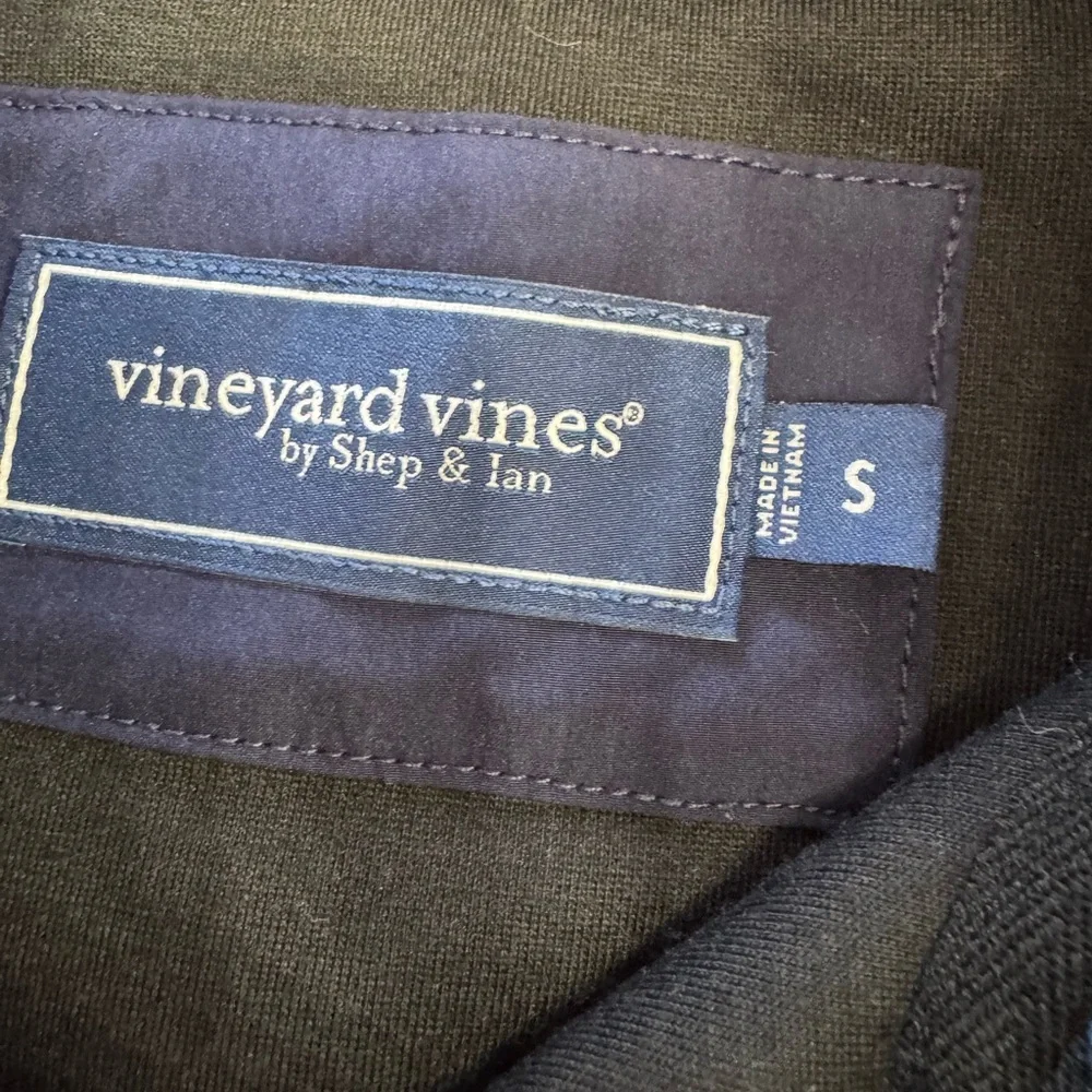 Vineyard Vines Blue Sherpa 1/2 Zip Pullover Sweater Men's Size Small